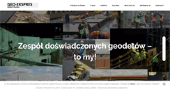 Desktop Screenshot of geoekspres-olsztynek.pl